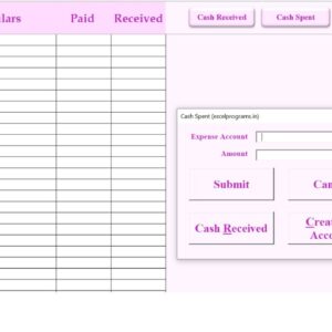 Petty Cash Received & Spent Ver 4.1 T