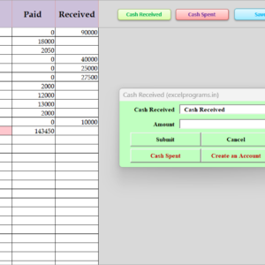 Petty Cash Received & Spent Ver 3.7