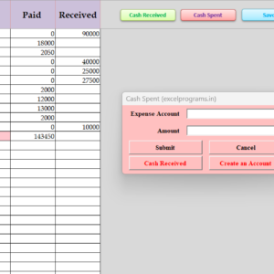 Petty Cash Received & Spent Ver 3.7