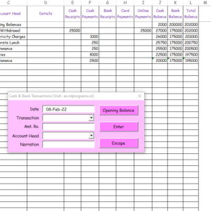 Cash & Bank Balances Ver 10.7