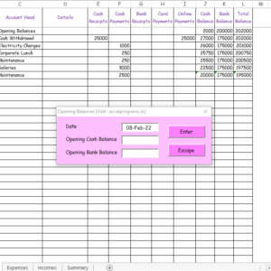 Cash & Bank Balances Ver 10.7