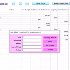 Cash & Bank Balances Ver 10.9 T