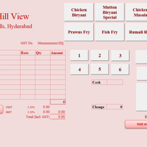 Cafe Hill View Ver 7.5 (India GST)