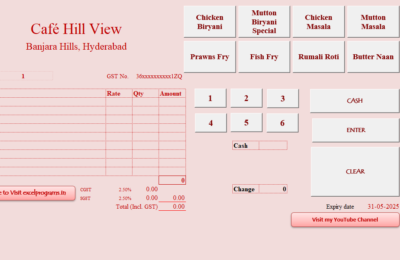 Cafe Hill View Ver 7.5 (India GST)