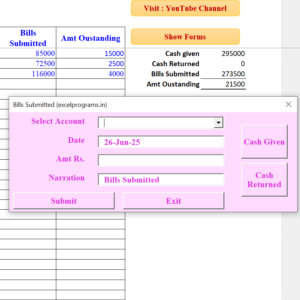Advance against Expenses Ver 5.9 TUP Eng