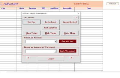 Advocate Diary Ver 9.5 TUP