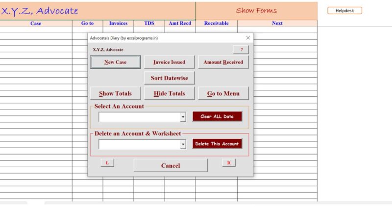 Advocate Diary Ver 9.5 TUP