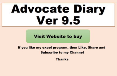 Advocate Diary Ver 9.5