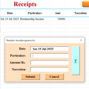 Receipts & Payments Ver T 7.3