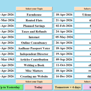 Deadlines Tracker Ver 6.3T