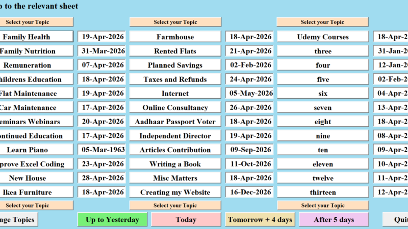 Deadlines Tracker Ver 6.3T